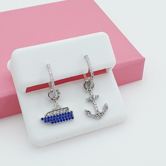 "925 Sterling Silver Cubic Zirconia Earrings, U19254700 - Picture 5 of 11